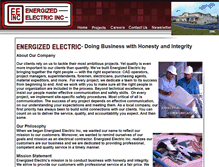 Tablet Screenshot of energizedelectric.com